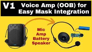 Easy Helmet/Mask microphone & amplifier solution for giving your costume a voice.