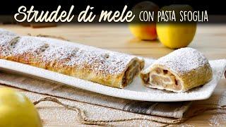 APPLE AND WALNUT STRUDEL WITH PUFF PASTRY Easy Recipe - Buon'Idea