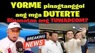 YORME pinagtanggol ang mga DUTERTE