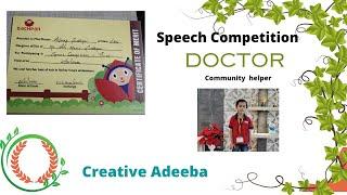 Competition #schoolactivity #communityhelperslines #doctor #kidsvideo #lkg @creativeadeeba2614