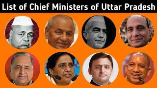 Chief Ministers of Uttar Pradesh State || Uttar Pradesh Chief Ministers Full List