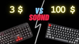 Rubber dome vs Mechanical keyboard cheap vs expensive soundtest