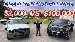 $100,000 Diesel Truck VS $2,000 Diesel Truck!!!!  Are These New Trucks Really Worth It?