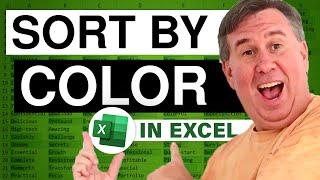 Excel - Sort by Color in Excel - Episode 406