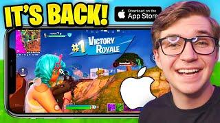 Fortnite Mobile iOS Has OFFICIALLY RETURNED! (How To Download, Gameplay, and More)