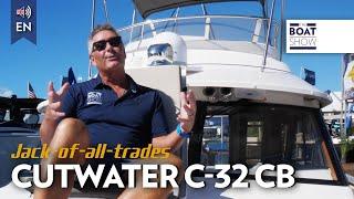 Cutwater C-32 COMMAND BRIDGE seen at FLIBS 2023 - The Boat Show