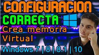 Como Crear Memoria Virtual en Windows 10, 7, 8, 8.1 RAM Configuración Correcta, Para que sirve 2023