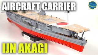 Building Bricks Masterpiece:  COBI 4851 - Aircraft Carrier Akagi (Speed Build Review)