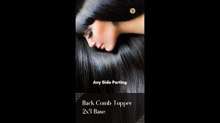 Neferex Budget Series BackComb Topper 2x3 Base | Human Hair #shorts #viral