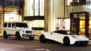 Yazeed Al Rajhi Drives PAGANI HUAYRA in London + Mercedes G65 AMG