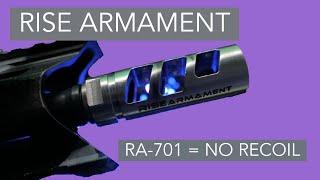 No recoil on your AR? Rise Armament RA 701 muzzle brake