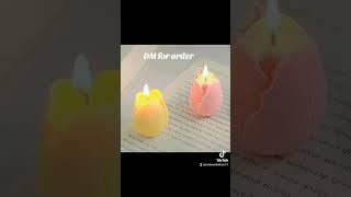 Tulip candle #candle #handmade #viral #trendingshorts #ytstudio #ytshorts