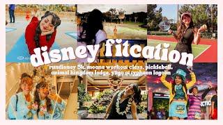 disney world invited me on a fitcation? (rundisney, sunrise yoga, moana fitness class, pickleball)