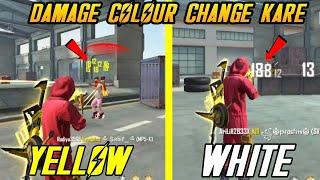 how to change free fire damage colour | free fire damage setting | free fire damage colour