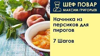 Начинка из персиков для пирогов . Рецепт от шеф повара Максима Григорьева