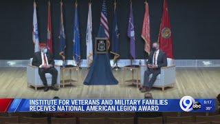 Institute for Veterans and Military Families receives national American Legion award