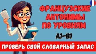  ПРОВЕРЬ СЕБЯ! АНТОНИМЫ НА ФРАНЦУЗСКОМ А1 А2 B1  