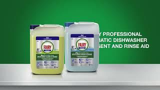 Fairy Professional Commercial Automatic Dishwasher Detergent and Rinse Aid