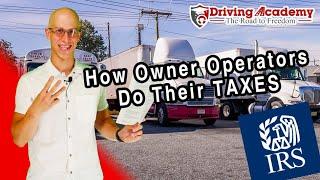 How Owner Operators Pay Their TAXES - CDL Driving Academy