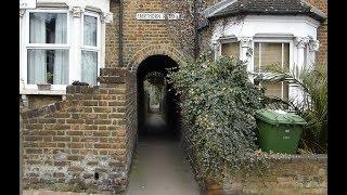 RARE Alley to a railway foot crossing in London!