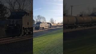 Norfolk Southern #4168 leads a 153 car manifest at Lewistown, PA (04/08/2023)