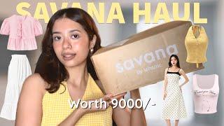 Savana haul Worth Rs 9000/- | New Trendy Tops, dresses and co-ords Sets | #savana #savanasale