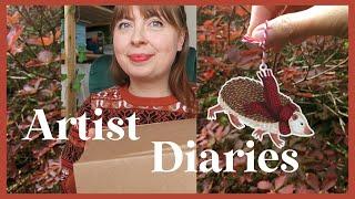 ARTIST DIARIES  the woodland decorations are here! & a crochet update