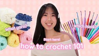 How to crochet as an ABSOLUTE BEGINNER | crochet beginner supplies | ep.1
