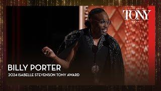 Billy Porter | 2024 Tony Awards Acceptance Speeches