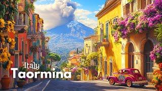 Taormina Walking Tour ️ See the Beauty of Sicily  4K