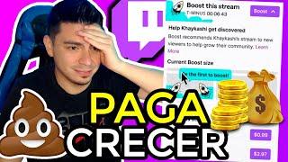 NUEVO | PAGAR para CRECER en TWITCH (Como tener mas VIEWERS) - BOOST ser ¨RECOMENDADO¨ | Pay to Win