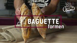 Knusprige französische Baguettes formen  | Kruste&Krume Profi-Backtipps