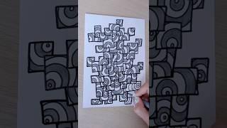 Zen art to feel better  #art #youtubeshorts #shorts #zen #arttutorial #arttherapy