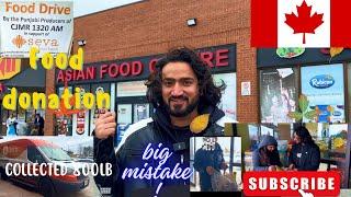 Why  international students organized  food donation camp in Canada   @thermaan