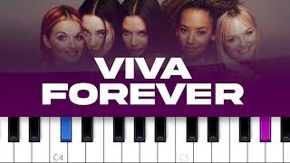 Spice Girls - Viva Forever  (piano tutorial)