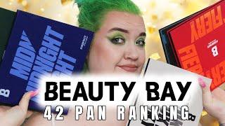 Ranking the Beauty bay 42 pan eyeshadow palettes