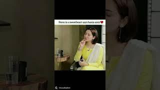 Hania Aamir talk about Feroze Khan #haniaamir