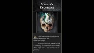 Bloodborne Reading - Madman's Knowledge