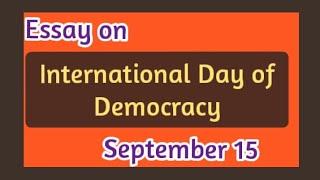 10 Lines on International Day of Democracy/Essay on International Democracy Day 2023/ Teaching World