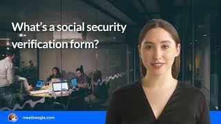 What’s a social security verification form?