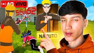  FREE FIRE - AO VIVO  PEGANDO 999+ ESTRELAS!! NARUTO NO FREE FIRE  CS RANQUEADO  #11k