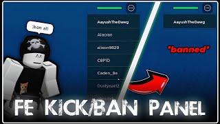 [ FE ] Developer Ban Panel GUI Script - Ban/Kick Anyone like a Chad   | Roblox Scripts *2024*