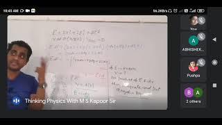 //Thinking physics with MS kapoor sir//||Anjani Thakur||