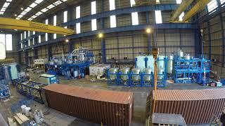 Lube blending plant assembling