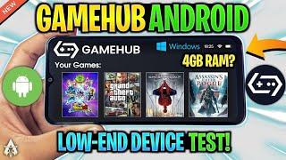  TESTING GAMEHUB EMULATOR ANDROID ON *LOW-END* DEVICE (GAMEPLAY TEST) WINDOWS EMULATOR