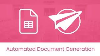 Automated Document Generation in AppSheet (Concepts Compatible w/ Bots)