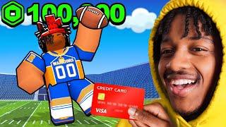 Spending $100,000 on Roblox NFL Universe Football