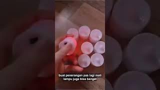 Estetik banget buat di kamar! Lampu Lilin Elektrik cuma Rp 1rb an  | Racun Shopee Tiktok Haul480p