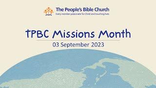 TPBC Worship Service (3 September 2023)