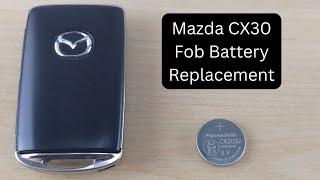 How To Replace or Change Mazda CX30 Series Remote Key Fob Battery 2020 - 2024